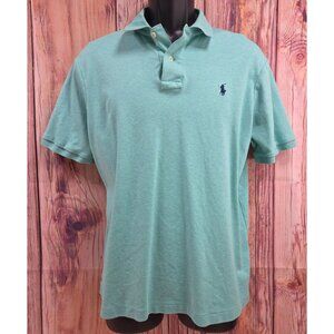 Polo Ralph Lauren Mens Classic Fit Light Green Polo Large